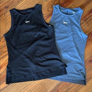 Reebok Black and Blue Athletic Tank Top lot 2 size XXS